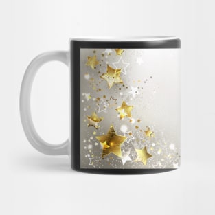 Gray Background with Gold Stars Mug